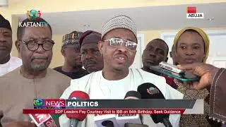 POLITICS: SDP Leaders Pay Courtesy Visit to IBB on 84th Birthday, Seek Guidance