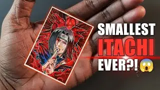 I Colored the Smallest Itachi Drawing Using Alcohol Markers 😱 (INSANE DETAIL)