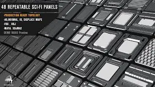 48 REPEATABLE SCI-FI PANELS