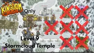 Kingdom Rush - Stormcloud Temple - Veteran - Only Barbarian Mead Hall Tower