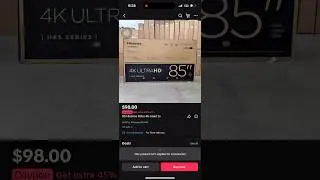 TikTok shop cheap products 85inch to only $98 dollars #shortsvideos #cheapproducts