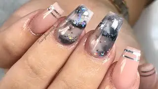 NUDE NAILS | MARBLE | ACRYLIC NAILS