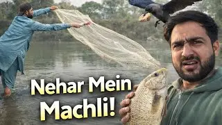 Gaon Ki Nehar Mein Machli Ka Shikar | Darya Chenab Se Nikli Nehar | Real Fishing Vlog