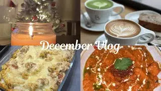 Vlogmas | December | Candles | Christmas tree | Pasta | Matcha