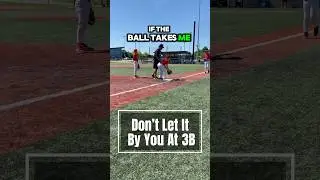 How to avoid the runner from scoring at third base.  #3rdbase #baseball ￼