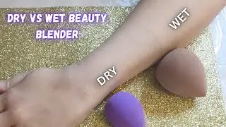 🔥Wet beauty sponge VS Dry beauty sponge🔥| How To Use Beauty Blender | Mehsim Creations