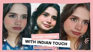 Trying grunge makeup | grunge makeup | indian| #makeup #makeuptutorial #grungemakeup #grunge 