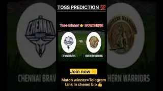 The Chennai vs Northern toss prediction|| today toss 😍|| T10 league 2023