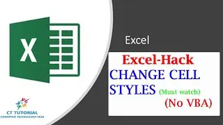 How To Use Format As Table & Cell Styles Option In Excel | Excel Tutorial|CTTUTORIAL