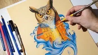 Finishing my Owl in Double Exposure & Final Touches in Real Time