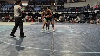 Slam at end Miyamura High School Steven Hester Heavyweight against Tuba City