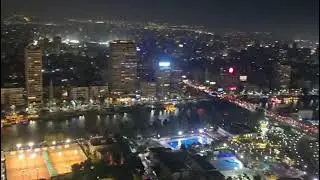 Amazing view of Cairo City from the top of Cairo Tower!