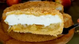 САМЫЙ НЕЖНЫЙ ЯБЛОЧНЫЙ ПИРОГ С ВОЗДУШНОЙ КРЕМОВОЙ НАЧИНКОЙ