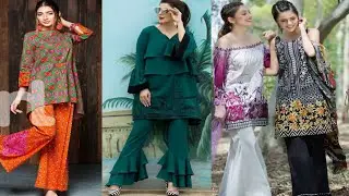 Bellbottom Trousers Pants Design | Neck and Sleeves Design