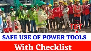 Safe Use Of Power Tools !! Safety Video !! Tool Box Talk  | tbt safety in hindi !! vishal sir