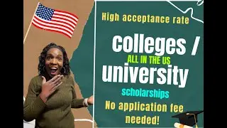100% FREE APPLICATION FOR ALL INTERNATIONAL STUDENTS🥳🥳|SCHOLARSHIPS & HIGH ACCEPTANCE RATE