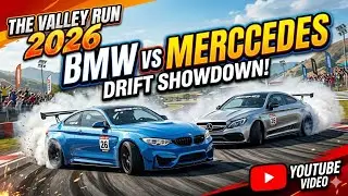 The valley run 2025 | Car Drifting BMW vs Mercedes #drifting #bmw #mercedes 