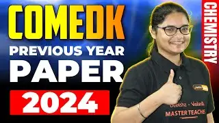 COMEDK Chemistry PYP 2024 With Answer Key - COMEDK 2025 Preparation 🔥
