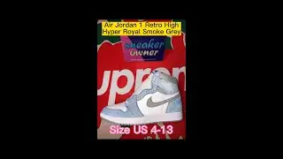REPS：Air Jordan 1 Retro High Hyper Royal Smoke Grey ! The best WREPS ！！2022（SneakerOwner）