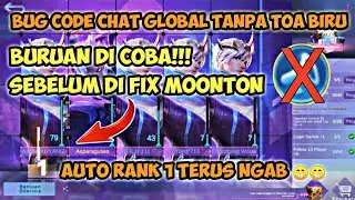 TIPS&TRIK BUG CODE CHAT GLOBAL TANPA TOA BIRU | EVENT DIAMOND DOUBLE 11 CARNIVAL | MLBB