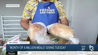 Month of a Million Meals efforts on Giving Tuesday