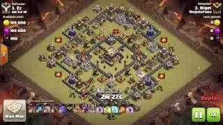 CLASH OF CLANS | 3 star war attack on TH11 (Air)