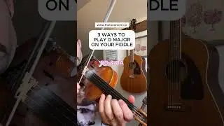 D Major Chord options on the fiddle! #fiddlechords #beginnerfiddle #learnfiddle #celticfiddle