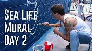 A Day In The Life Of Our Mural Artist @JAREDBLACKLAZER | Sand Cloud Vlog