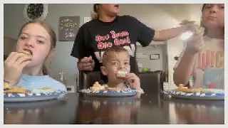 MY 3 LOVES TRY CRUMBL COOKIES MUKBANG | EAT WITH US | Angie's Life
