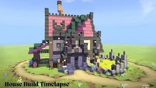 Cute Medieval Style Survival House Build Timelapse | Minecraft Starter House Tutorial