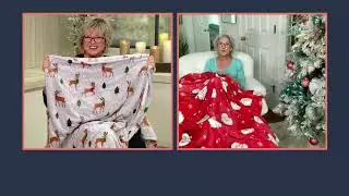 Berkshire 60x80 Nostalgic Holiday Velvetsoft Throw on QVC
