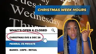 What&rsquo;s Open and Closed Christmas Week? Banks, Mail, Stores