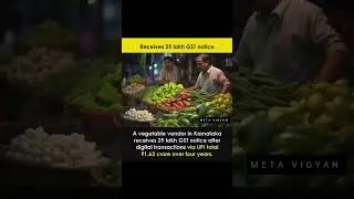 A Vegetable vendor receive 29 lakh GST notice 🙀 #indiafacts #unbelievablefacts #shorts