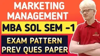 Marketing Management MBA SOL Exam Pattern Previous Year Paper DU SOL SEMESTER -1