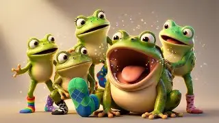 Five Funky Frogs in Silly Socks!  | Funny Kids Song | Boopity Boo Sing-Along #preschoolsongs