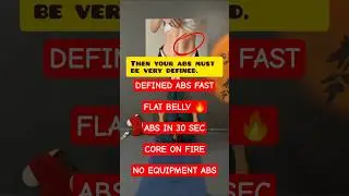 Get Defined Abs Fast 🔥 Core Workout for Flat Belly | No Equipment #shorts #homeworkout