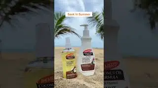 Soak in #Summer! Mix our Coconut Formula #Lotion and #BodyOil for maximum #glow this szn. #palmers