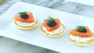 How to Make the Perfect Smoked Salmon Filet and Caviar Blinis