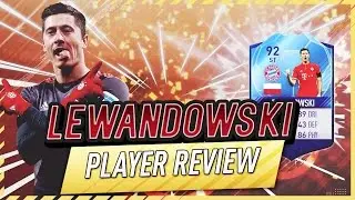 FIFA 17 UT - TOTGS Lewandowski (92) Player Review w/Gameplay & In-Game Stats