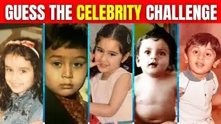 CAN You Recognize These Bollywood Actors By Their CHILDHOOD PHOTOS? #srk #quiz #celebrity quiz