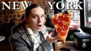 NEW YORK FOOD TOUR Vlog (Pizza, Bagels,  Lafayette Croissant & More)