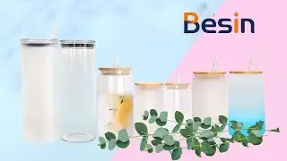 Sublimation on Glass Tumblers Introduction #beercanglass #sublimation #besin