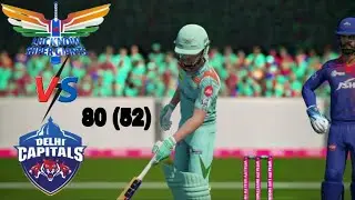 CRICKET 19: IPL 22 T20- CRICKET 19 DEKOCK(80) KNOCK HIT GAMEPLAY- LSG & DC #GameAttic #Cricket19