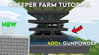 Easy Creeper Farm For Minecraft 1.19! Minecraft Bedrock