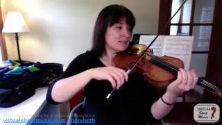 Violin Lesson - How to draw a straight bow