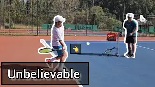 His Forehand changed completely when we did this....
