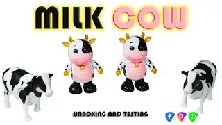 Battery Operated Milk Cow Toy || Walking Animal Toy Unboxing || Siliguri Toys