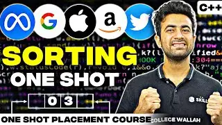 Sorting In One Shot C++ | Bubble, Insertion, Selection Sort | Complete DSA Course 2023 | Placements
