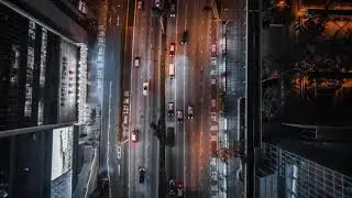 Stock Video Footage Cars driving on a highway in the city Aria No Copyright Video