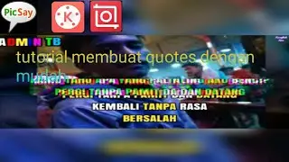Tutorial membuat quotes vidio dengan mudah